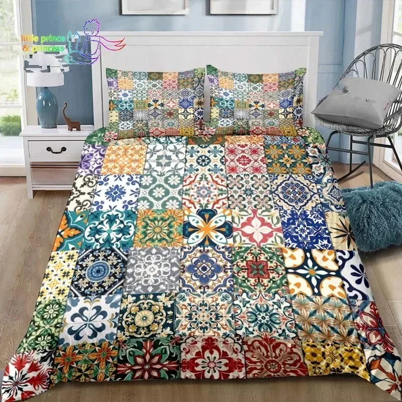 

Vintage Mandala Bedding Set Single Twin Full Queen King Size Bed Set Adult Kid Bedroom Bohemia Bedding Gift