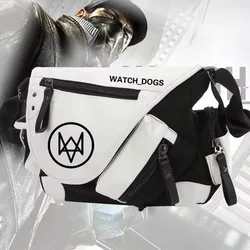 Game Watch Dogs Shoulder Handbag Cosplay Aiden Pearce Backpack Crossbody Bag Casual Canvas Messenger Bags