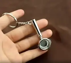Barista Coffee Keychain Jewelry Tiny Coffee handle Key Chain Cafe Gift Lovers Barista Keyring Souvenir
