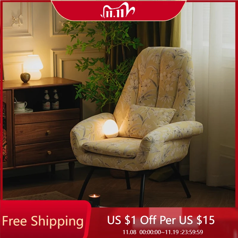 

Комфортные стулья в скандинавском стиле для отдыха, современный дизайн, патио, прочный французский бархатный стул для гостиной, мебель для одного ожидания Sillas De Sala