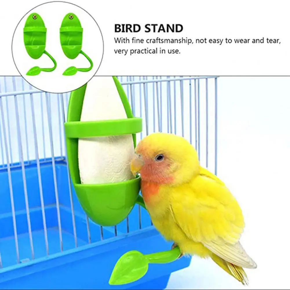 Pet Bird Feeder Bird Bowl Holder with Stand for Feeding Fruits Vegetables Bones Cage Accessories for Home Bird Supplies Feeder