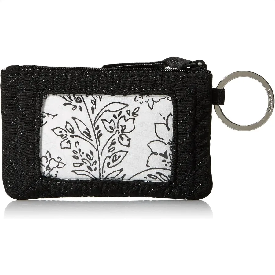 

Women's Zip ID Case Wallet True Black One Size