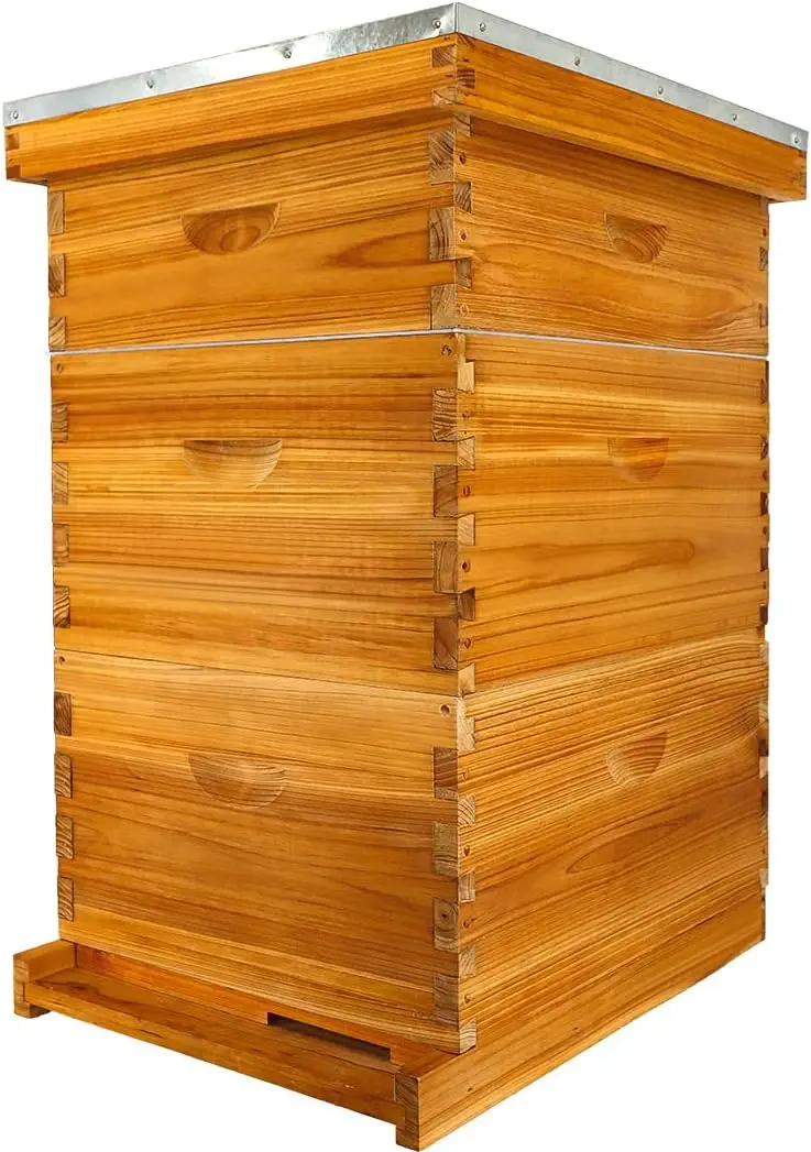 

Набор для начинающих пчеловодов Langstroth: ульи Deep Brood Box, Medium Super Box, рамки, восковые основания, пропитанные пчелиным воском.