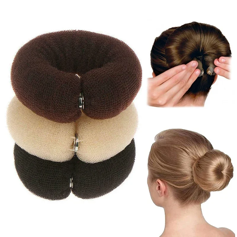 Hair Bun Maker Donut Magic Foam Sponge Hair Accessories for Girls Magic Roll Foam Sponge Easy Big Ring DIY Tool Head Band