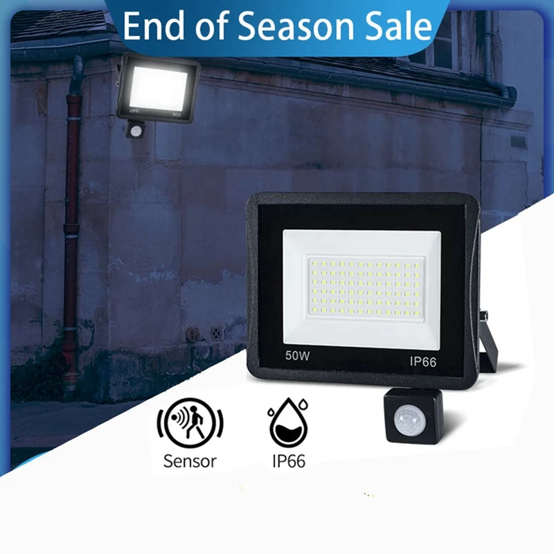 

LED Flood Light Motion Sensor Waterproof 180-240V LED PIR Floodlight Reflector Outdoor Spotlight