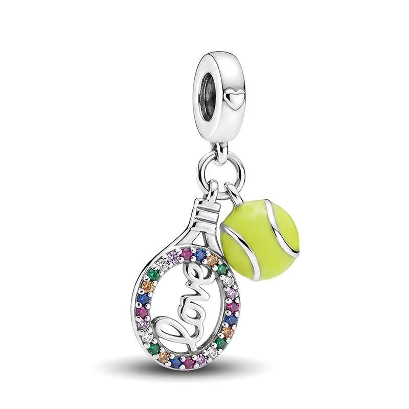 Fashion Hot Air Balloon Racket Water Cup Charm Pendant for Bracelets DIY Women's 925 Sterling Silver High Quality Fine Jewelry