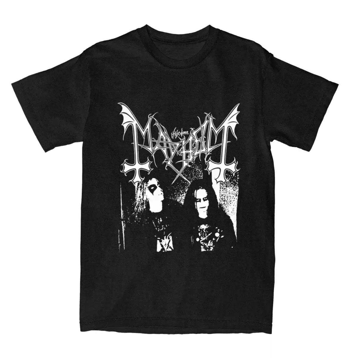 Mayhem Band Heavy Metal Music T Shirts Funny Vintage Streetwear Cotton Short Sleeve Men Women Amusing Harajuku Daily Unisex Tops