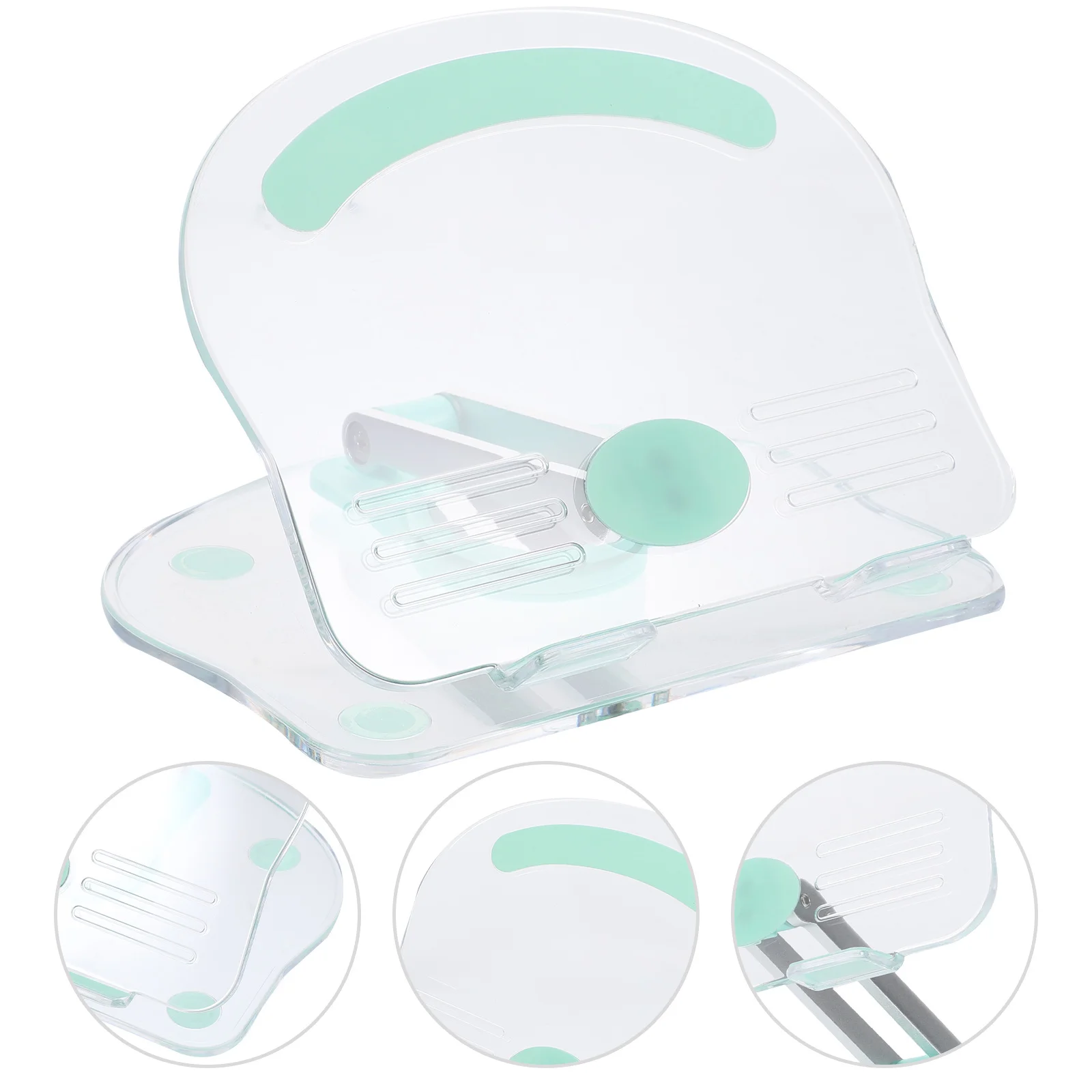 

Adjustable Phone Holder Acrylic Tablet Stand For Desk Non-Slip Base Office Home Kitchen Use Compatible With Cell Phones