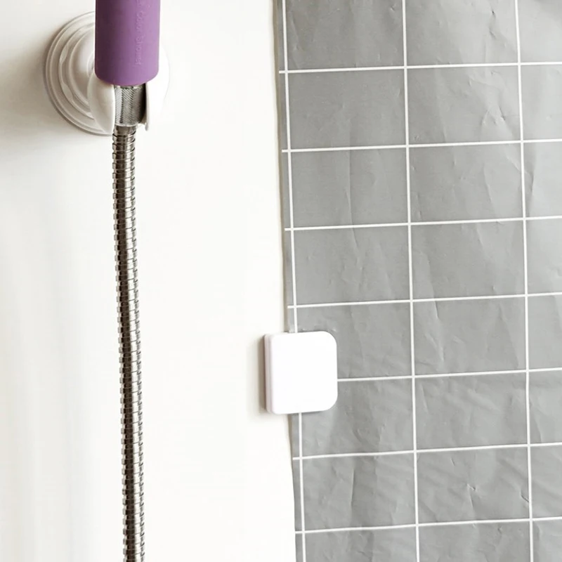 2 pezzi fermagli per tende da doccia Clip per tende da doccia autoadesive antivento anelli per tende da toilette supporto per Clip accessori per il bagno
