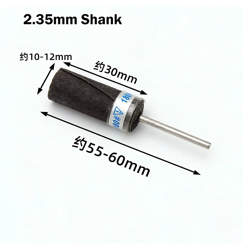2.35mm Shank Sanding Belt Sandpaper Grinding Polishing Bands Wheel Electric Drill Accessories With Mandrel Wheel Sand Paper Tool