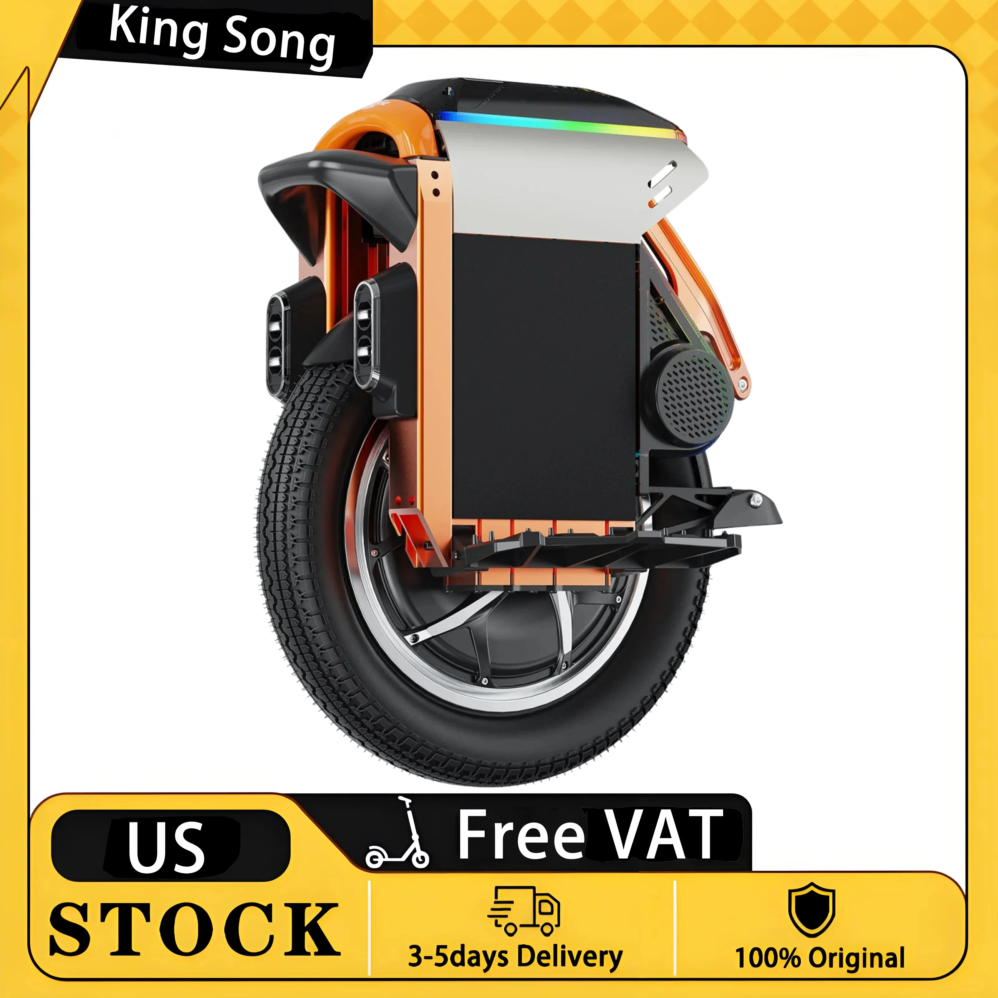 

KingSong S16 PRO Electric Unicycle | 1480Wh Samsung 50S Battery 3000W Motor UL 2272 Certified Safe Adult EUC