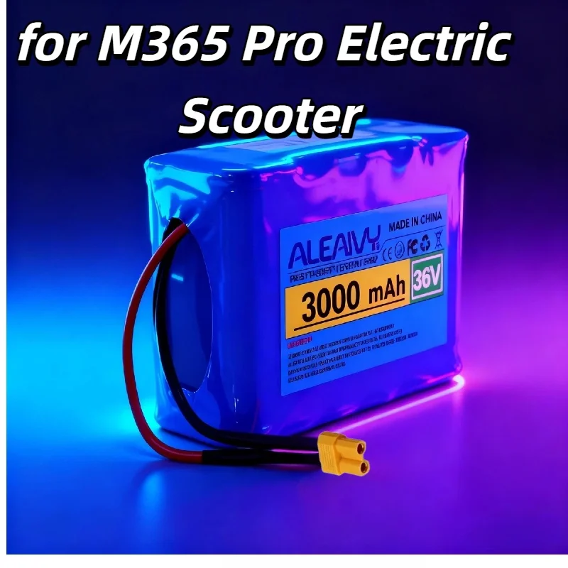 

36V 3000mAh10S1P Battery Pack–for M365 Pro Electric Scooter,with XT30 Plug& Charging/Discharging Function,Durable Energy Supply