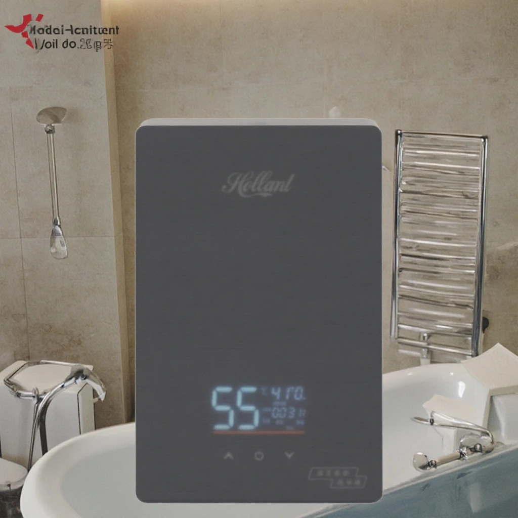 Mini Electric Tankless Instant Water Heater Easy Installation for RV Outdoor Hotel Household Car with Plastic Housing