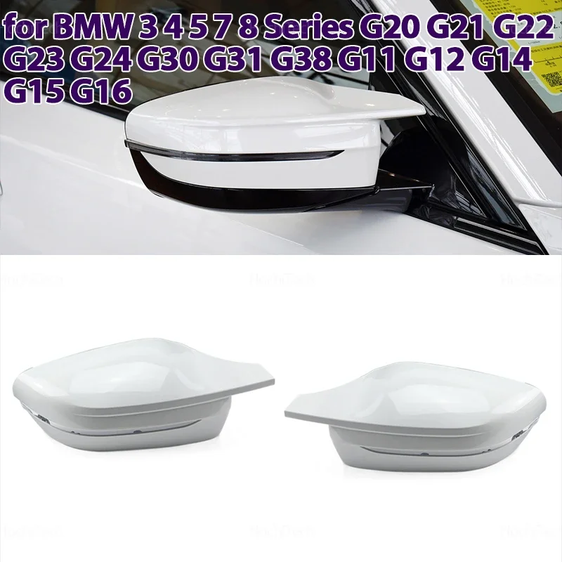 For BMW 3 4 5 7 8 Series G20 G21 G30 G38 G22 G23 G11 G12 G15 G16 Car Side Door Rearview Side Mirror Cover Cap Parts styling