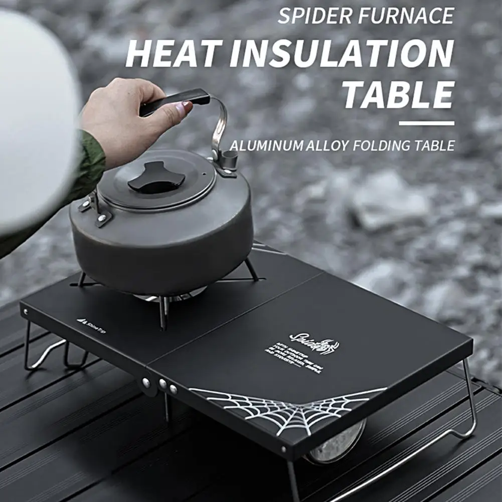 

Universal Portable Stove Table Folding Kettle Stand Smooth Surface High Strength Camping Stove Station