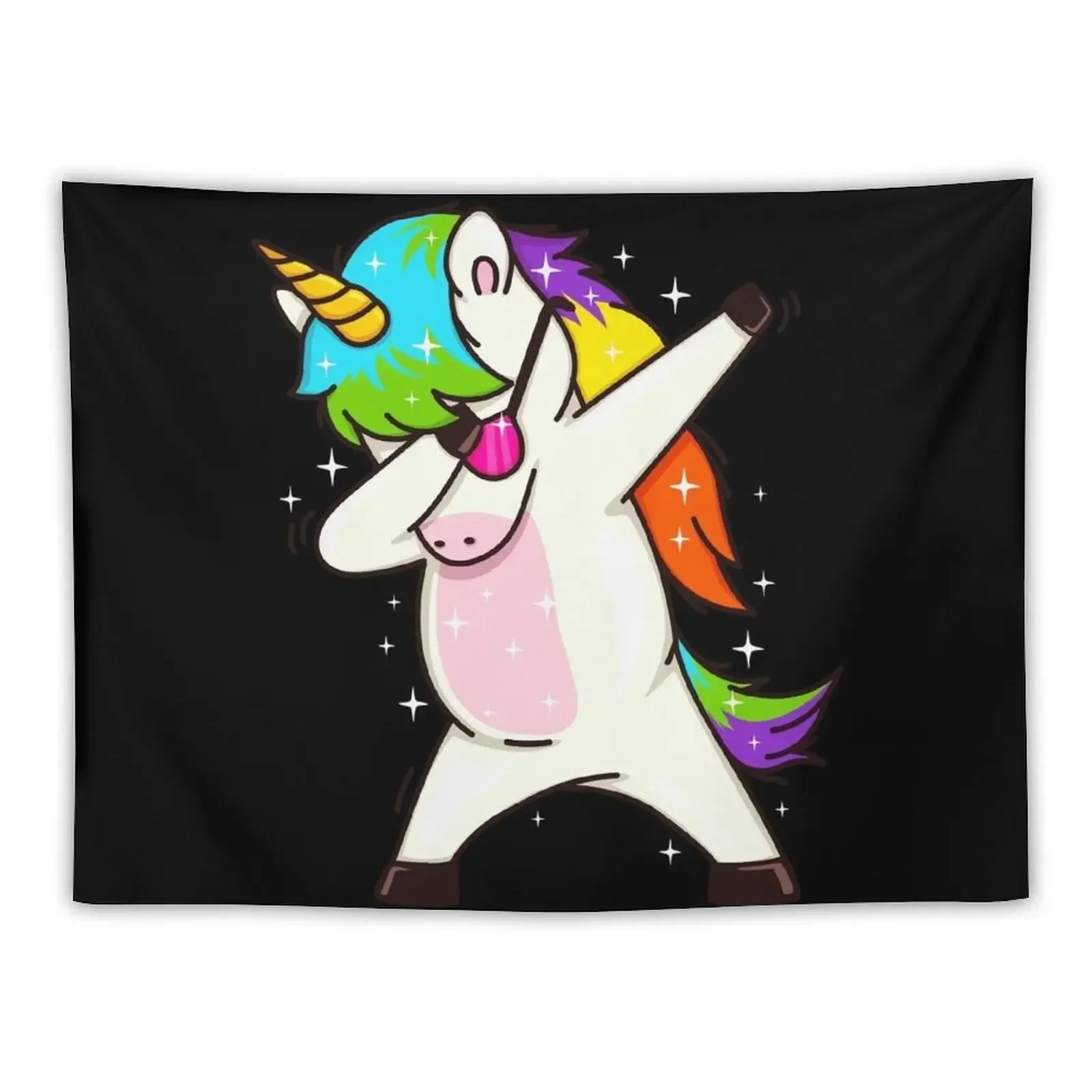 Dabbing Unicorn Dab Dance Tapestry Wall Deco Room Decor Cute Outdoor Decoration Wallpaper Tapestry