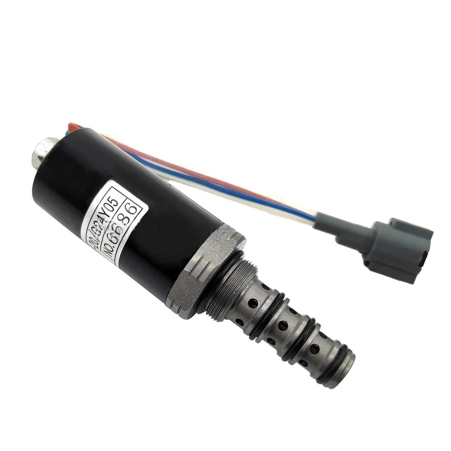 KWE5K-20/G24Y05 Pilot-Operated Safety Locking Solenoid Valve for Kobelco SK200/230/330/350-6-6E Excavators