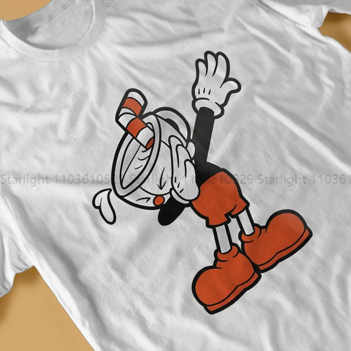 Classic O Neck TShirt Cuphead Original Polyester T Shirt Men