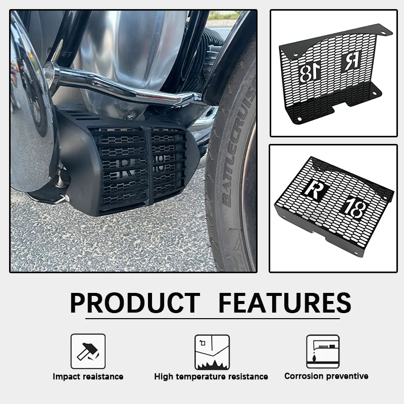 Radiator Grille Guard Protector Grill Cover Protection Fit For BMW R 18 Classic 100 Years R18B R18 B/Roctane/Transcontinental