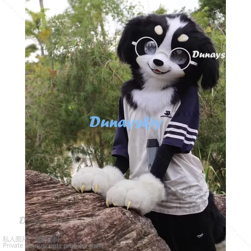 Okulary dla zwierząt Fursuit Akcesoria Maska Kigurumi Tylko futrzane okulary Rekwizyty Podstawa Kig Halloween Kemono Lis Kot Pies Królik Okulary