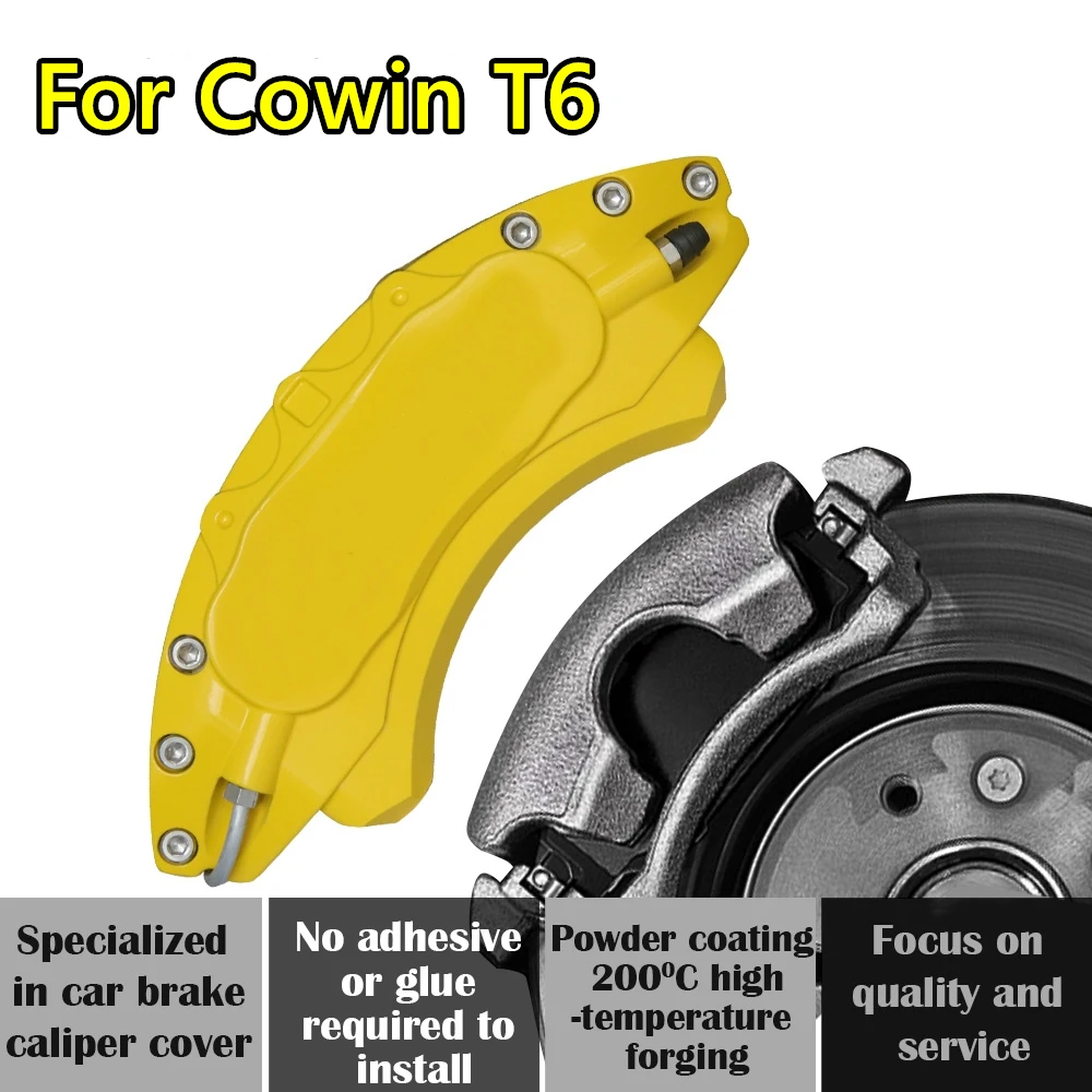 For Chery Cowin T6 Car Brake Caliper Cover Aluminum Alloy Metal Front Rear Wheel Exterior Kit Fit Air Pro Max 2024