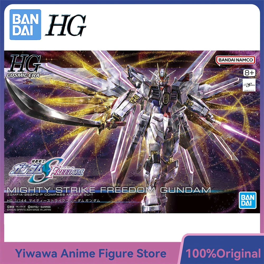 

[В наличии] BANDAI Gundam HG 1/144 Mighty Strike Freedom Gundam Nice Assembly Аниме Фигурка Модель Комплект Орнамент Игрушки