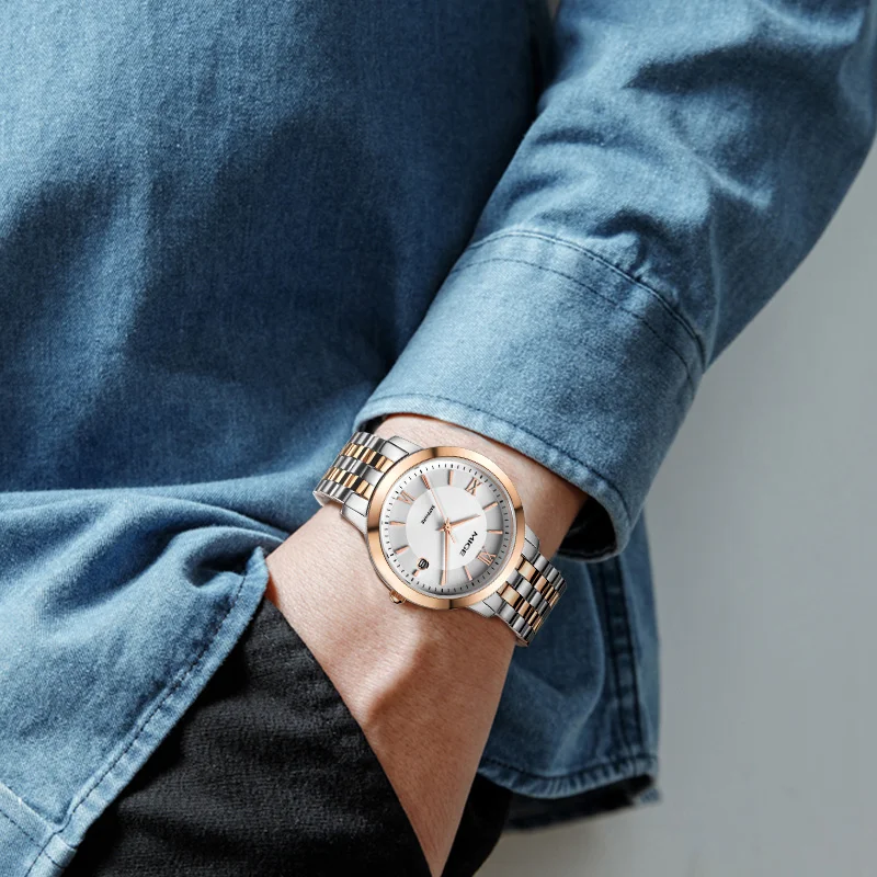 MIGE Original Miyota Fashion Watches for women Simple Classic Quartz Stainless Steel Wristwatches Calendar Sapphire waterproof