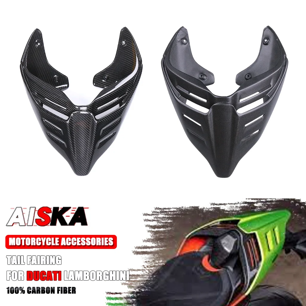 

For DUCATI Panigale V4 V2 Streetfighter V4 V2 2018-2024 100% Carbon Fiber Lambo Tail Fairing Motorcycle Rear Hump Seat Cover
