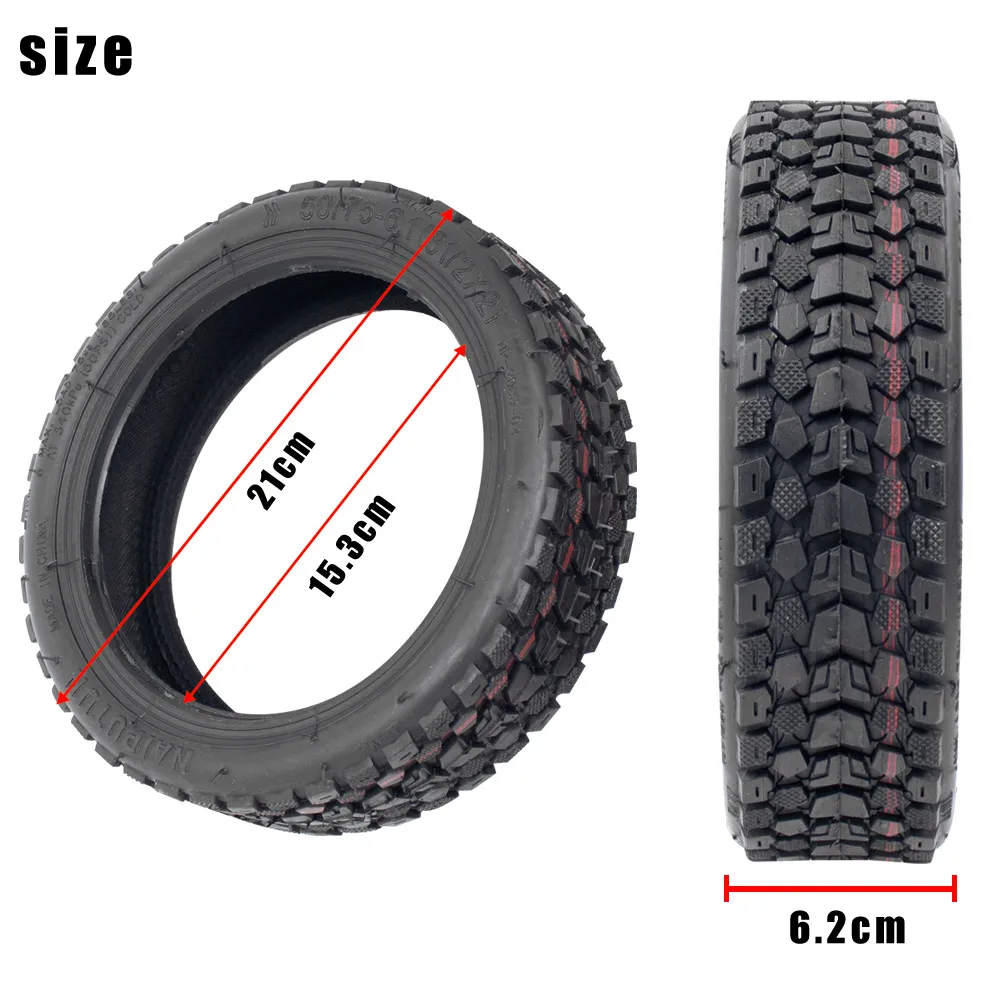 Tubeless Tyre for Xiaomi M365 Pro 1S Mi3 Electric Scooter 8 1/2x2 Non-Pneumatic Tires Rubber Off-Road Vacuum Wheel with Nozzle