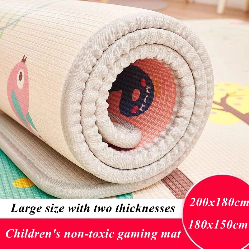 

Tasteless Large Size Play Mat for Children's Safety Mat EPE Environmentally Thicken Baby Crawling Play Mats Folding Mat Carpets