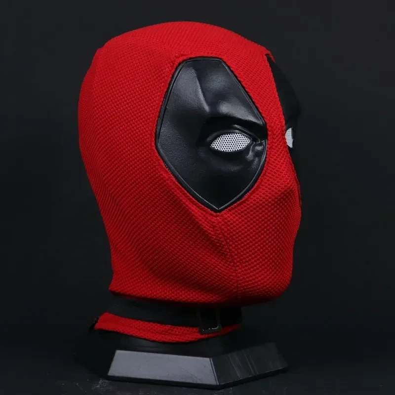 Deadpool Mask with Faceshell Cosplay Costume Nylon Headgear Knitted Cotton Mesh Helmet Halloween Party Carnival Costume Props