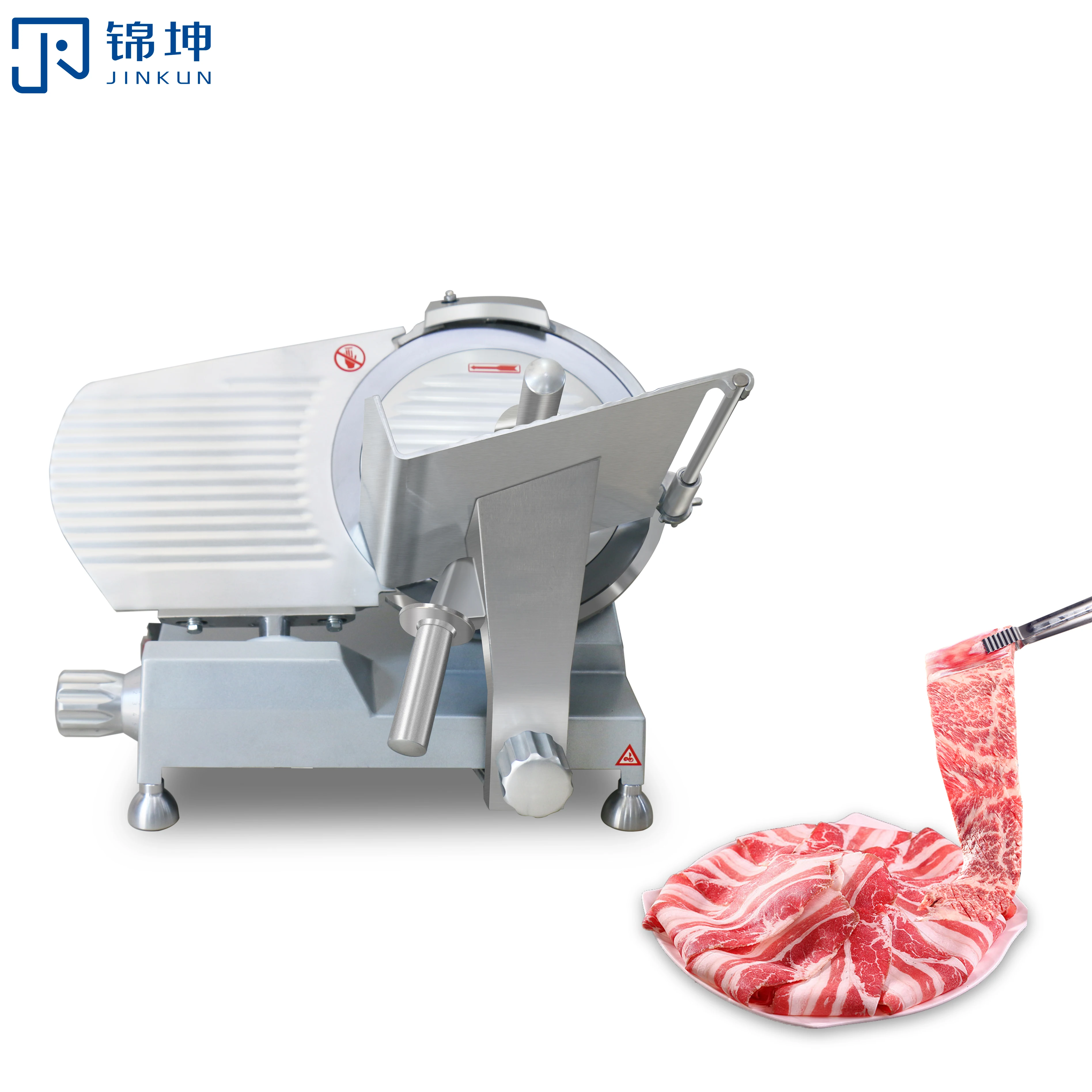 

New 220V 240W Commercial Electric Semi-automatic Frozen Meat Slicer -220L Can Cut Thickness 0.1-12mm Blade Diameter 220mm