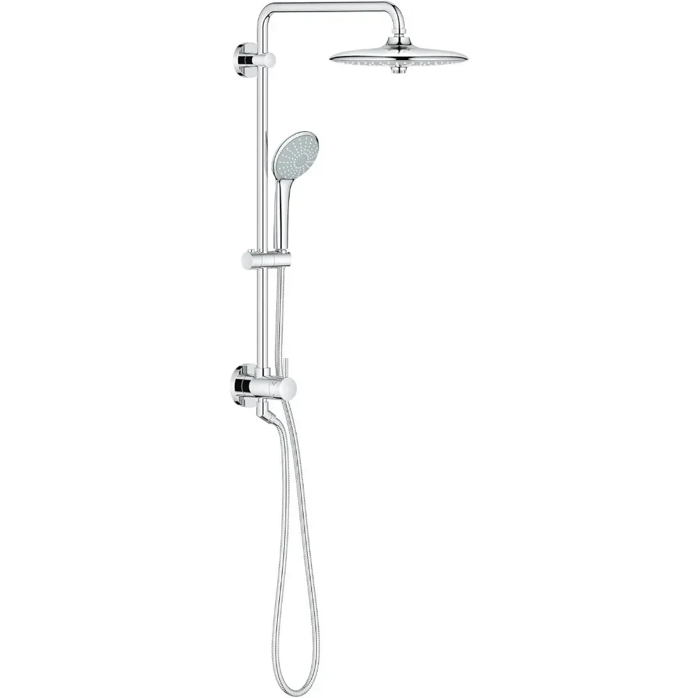 

Shower 2.5 GPM Showerhead Retro-Fit Euphoria 25 Inch Shower System Showers for Bathroom Equipment Starlight Chrome The Items