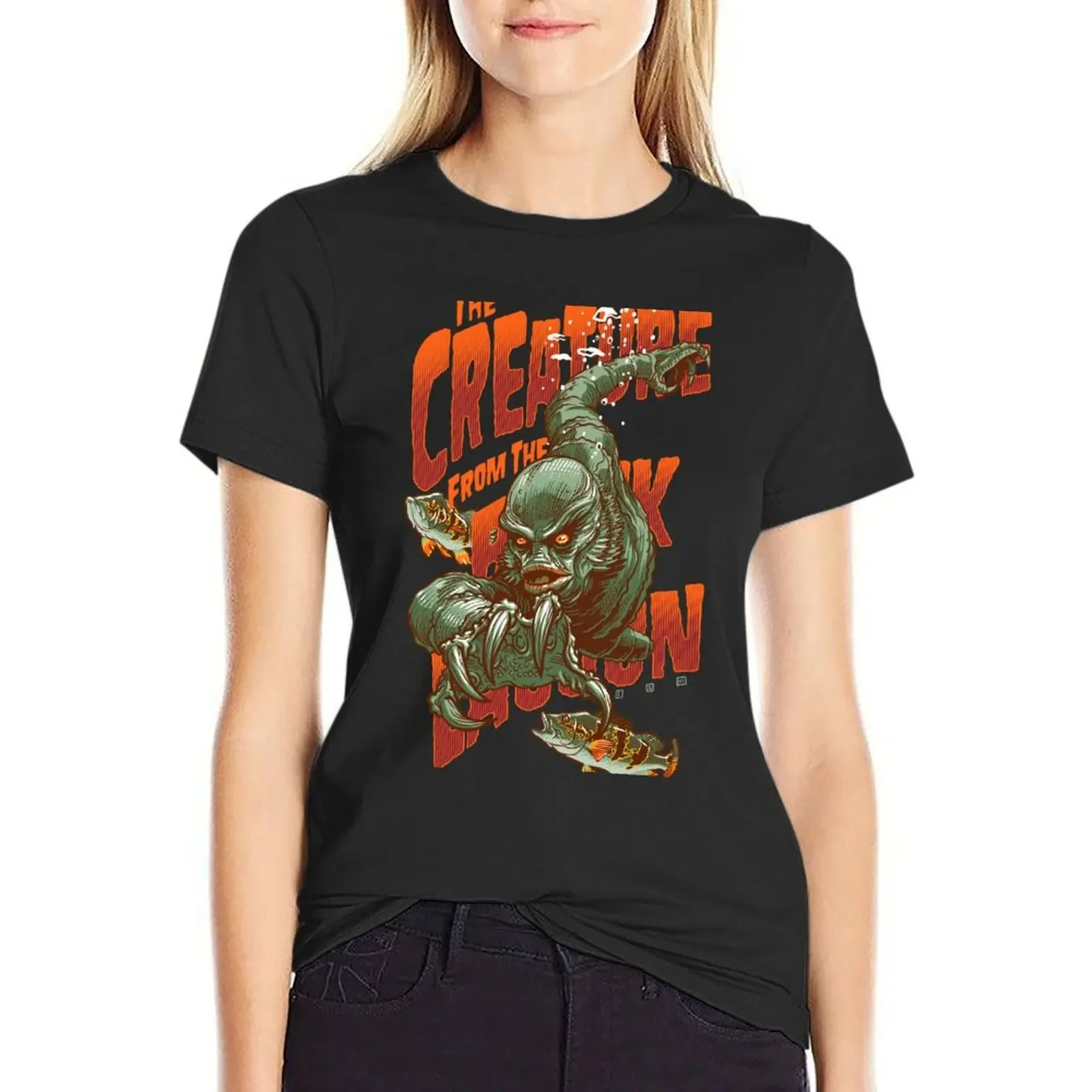 

The Creature T-Shirt tops customizeds funnys tshirts for Women