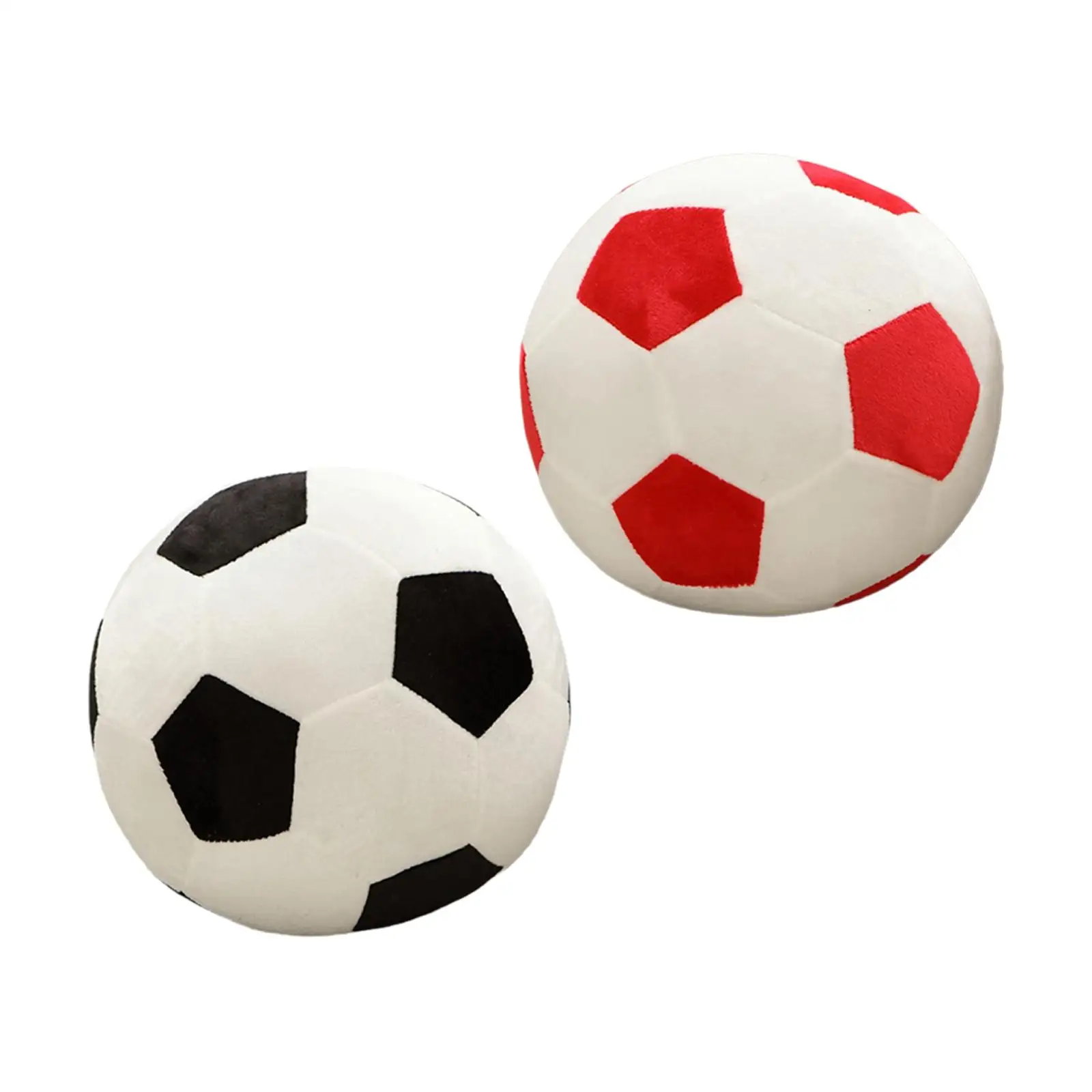 Football Shaped Plush Toy Kids Adults Gifts Stuffed Soccer Sport Theme Cushion Room Decor for Kitchen Bar Cafes Bedroom Hotel