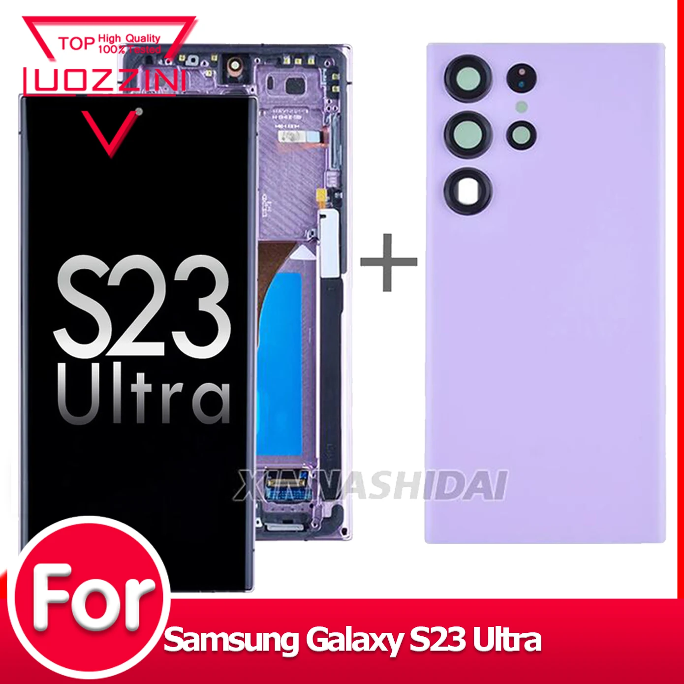 uozzini 100% neu für Samsung S23 Ultra LCD-Display Touchscreen Digitalis ierer Baugruppe getestet