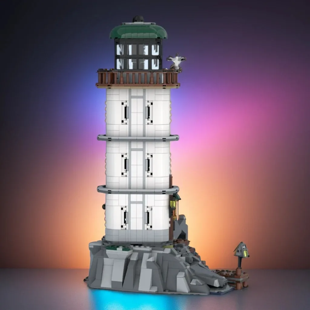 

930 шт. MOC маяк Grimsmouthing Cove прибрежный маяк историческая световая башня модель DIY строительные блоки игрушки на день рождения подарок