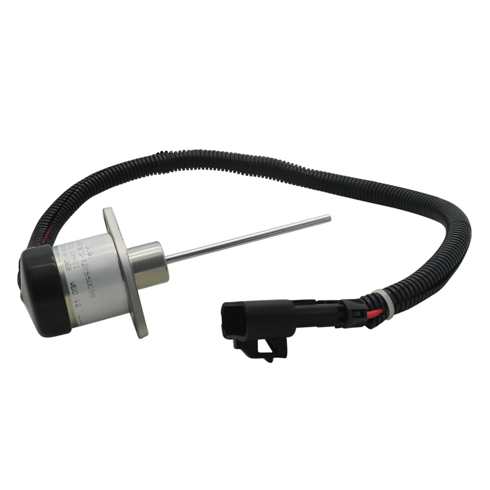 Fuel Shut Off Solenoid 1G915-60010 for Kubota Engine V3300 V3600 V3307 V3800 M105 M108 Tractor Excavator 12V DC