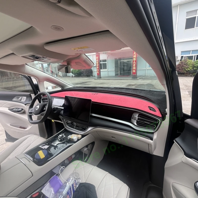 

Anti-slip Suede Leather Darsboard Mat For Denza D9 Sun Protection Heat Insulation Car Interior Decoration Sunade Pad