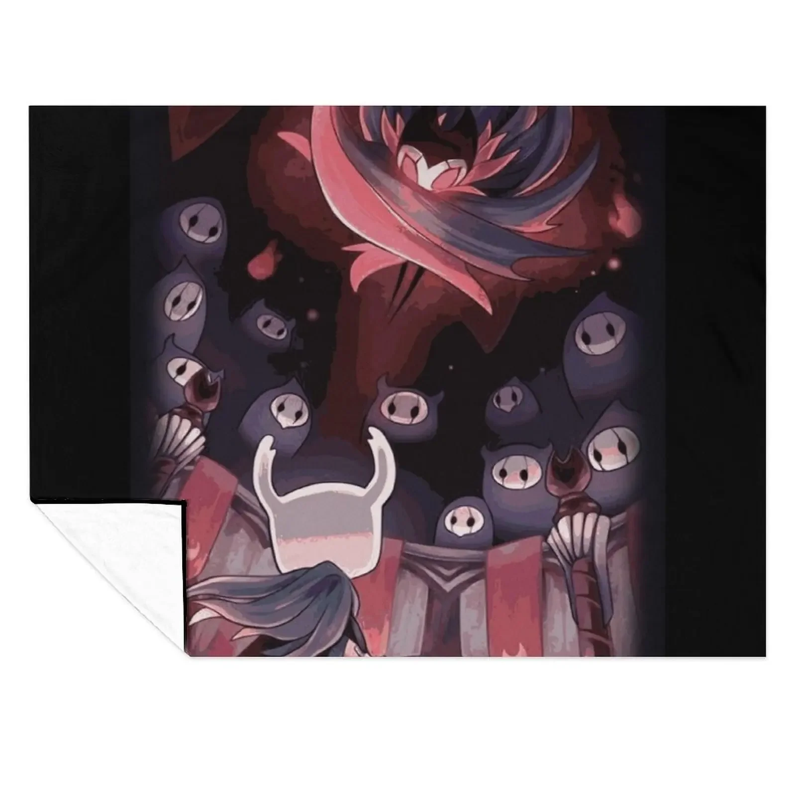 

Hollow Knight - The Knight Facing Master Grimm Throw Blanket Multi-Purpose For Decorative Sofa Moving Luxury Throw Blankets