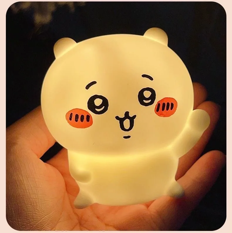 Kawaii Chiikawa Night Light Cartoon Ornaments Glowing Toy Hachiware Usagi Model Night Light Bedroom Ornaments Christmas Gift - view 5