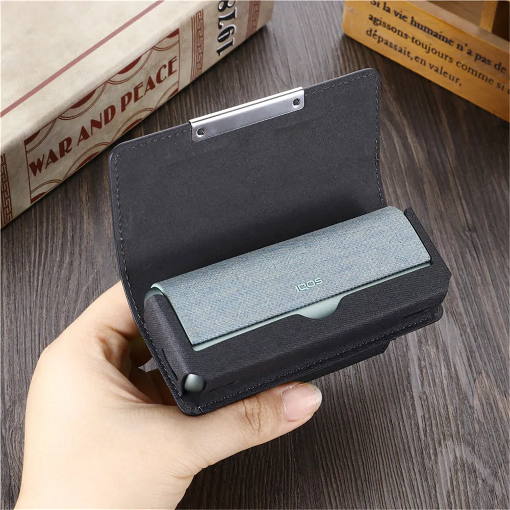 Funda de cuero con tapa de 6 colores para IQOS ILUMA Prime, fundas con soporte para IQOS ILUMA, bolsa protectora para accesorios IQOS 4