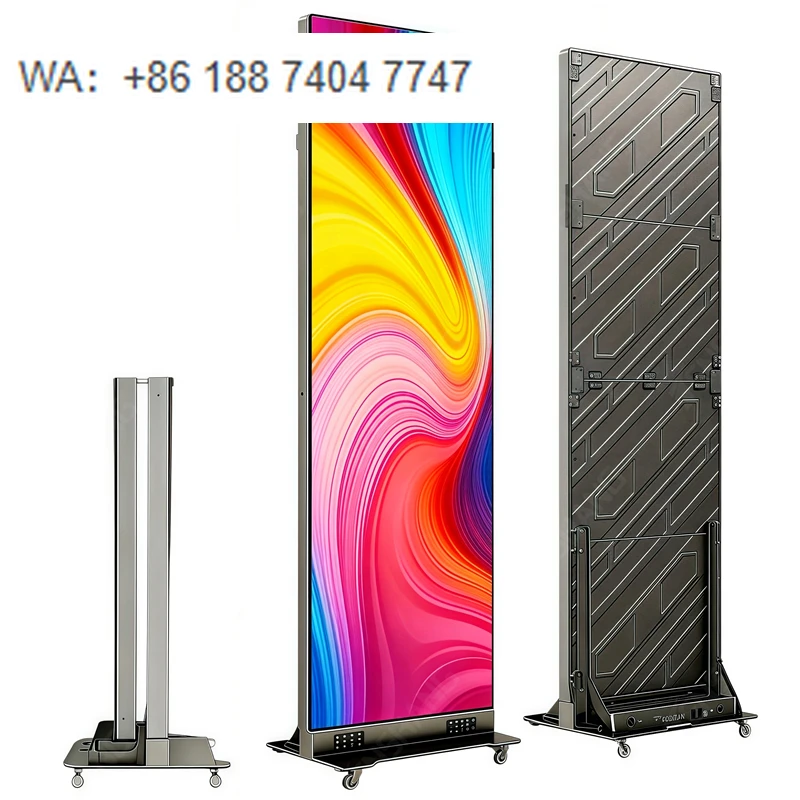 High Bright Digital Signage and Display Video LED Poster Standee Advertising LED Poster Display Screen for Marketing Advertising