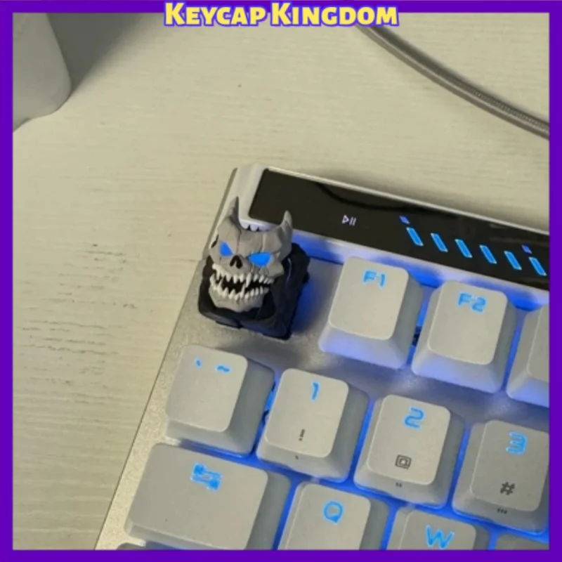 Monster No.8 Anime Resin Artisan Keycap DIY Custom Cute Keycap for Mechanical Keyboard PC Gaming Accessories Gift Collection 2