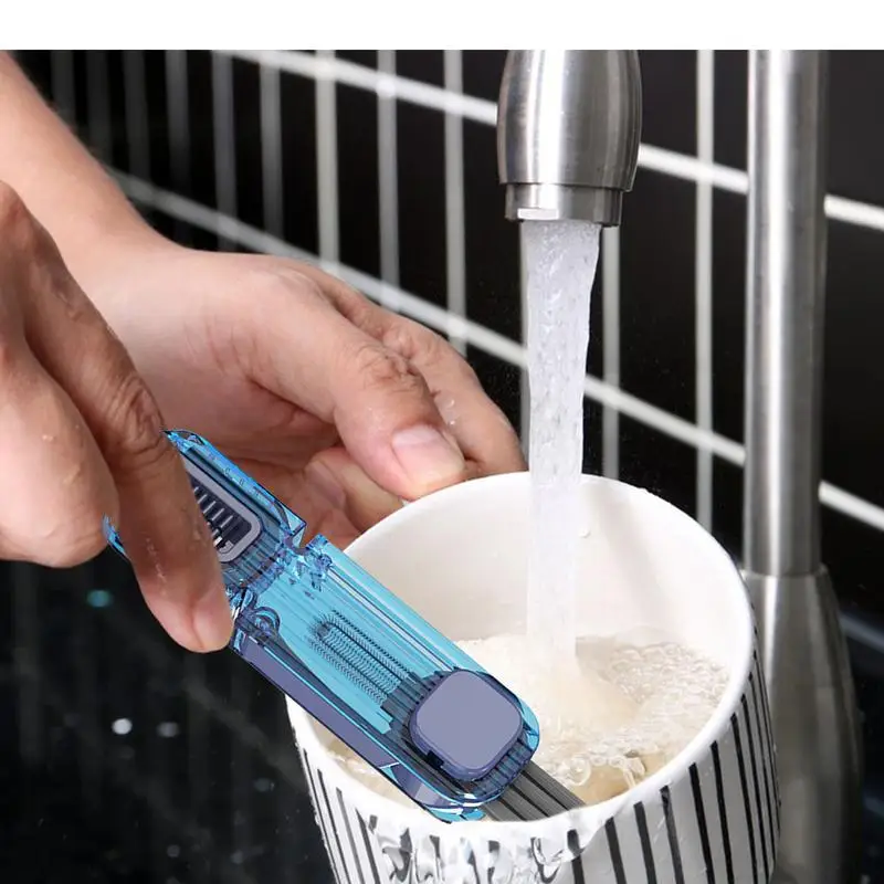 Bottle Cleaning Brush 4-in-1 Water Bottle Cleaner Brus Small Cleaning Brush Flexible Cup Cleaning Tool Bottle Lid Cleaner For