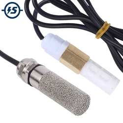 RS485 Temperature Humidity Sensor Transmitter SHT40 PE Metal Waterproof Probe -40C to 120C 0-100%RH Modbus-RTU Real-Time Monitor