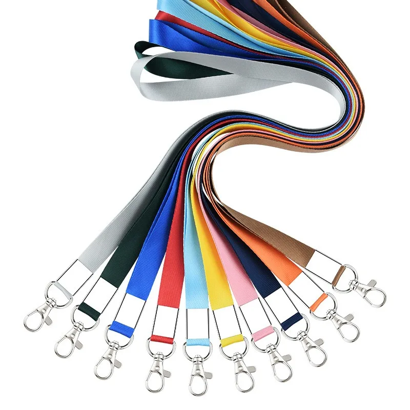 Candy Color Lanyard for Working Permit Case Keys ID Tag Name Badge Holder Pass Bus Access Employee's Work Card Cover Neck Strap