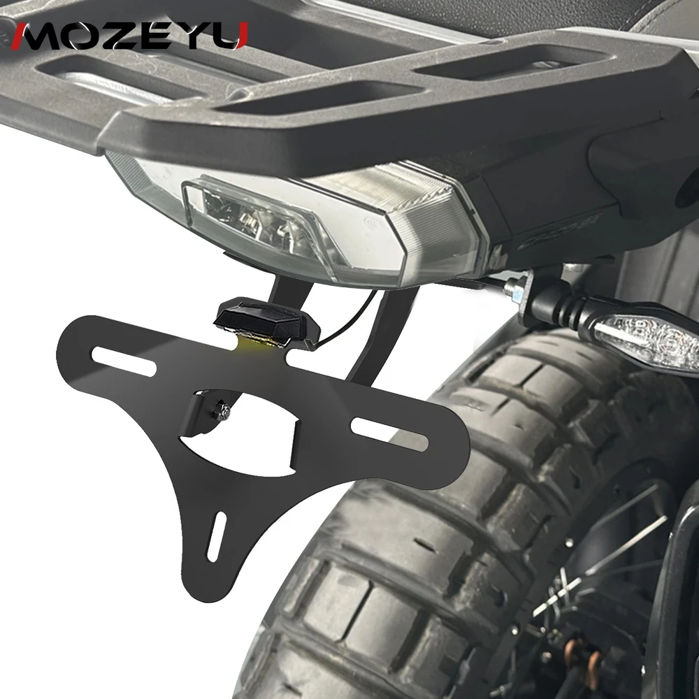 

-2025-2026 License Plate Holder Bracket For CFMOTO 450MT IBEX 450 2024 CFMOTO Accessories LED Tail Tidy Fender Eliminator Kit