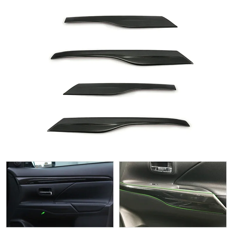 

4pcs Car Styling Door Handle Panels Armrest Covers Protective Trim For Mitsubishi Outlander 2013 2014 2015 2016 2017 2018