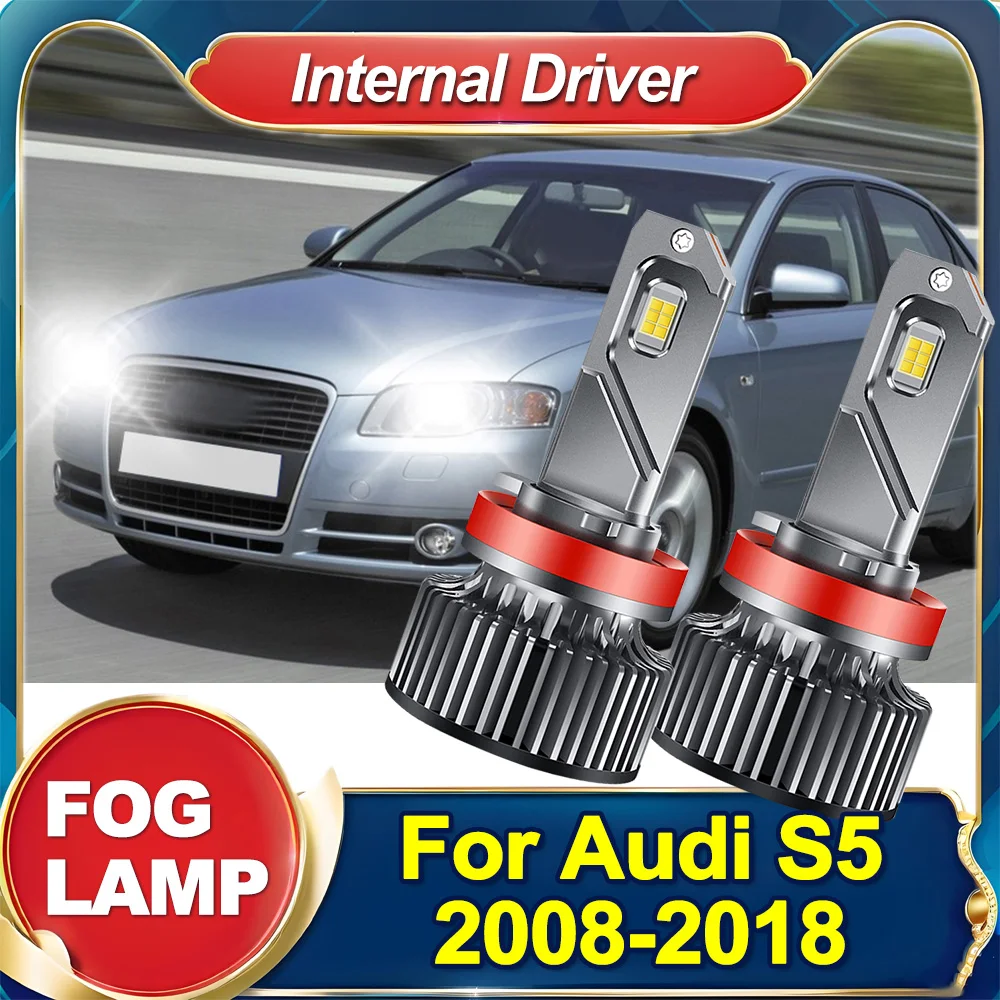 

Светодиодные противотуманные фары H11 H8 H9 DRL с реальным 360-градусным освещением, передние противотуманные лампы для Audi S5 2008-2018